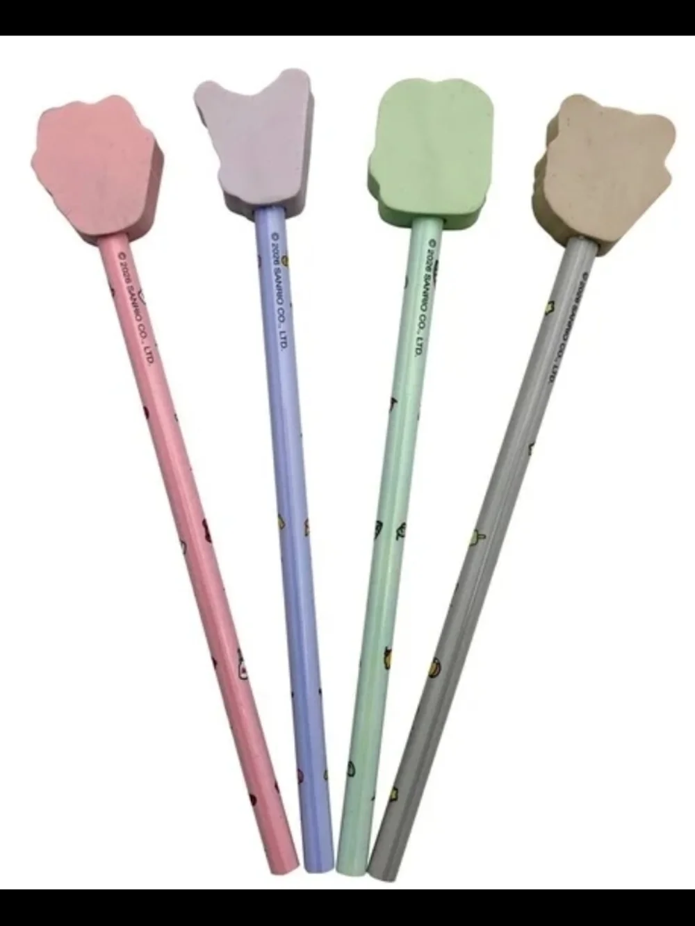 New set of sanrio hello kitty and friends pencils 4 pc